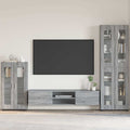 vidaXL Sideboard FLORIN Graues Sonoma 55,5 x 29 x 100 cm Holzwerkstoff
