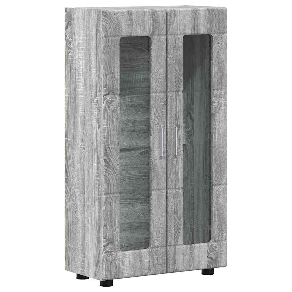 vidaXL Sideboard FLORIN Graues Sonoma 55,5 x 29 x 100 cm Holzwerkstoff