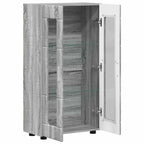vidaXL Sideboard FLORIN Graues Sonoma 55,5 x 29 x 100 cm Holzwerkstoff