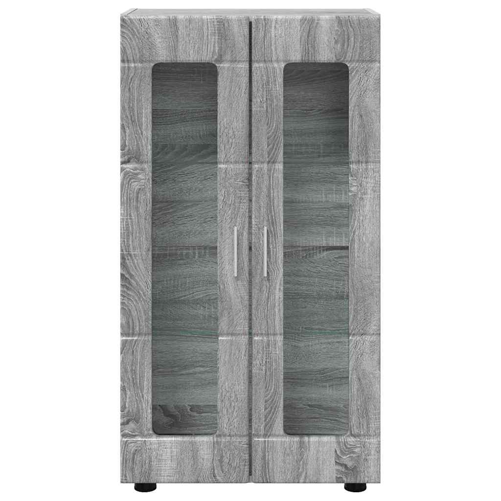 vidaXL Sideboard FLORIN Graues Sonoma 55,5 x 29 x 100 cm Holzwerkstoff
