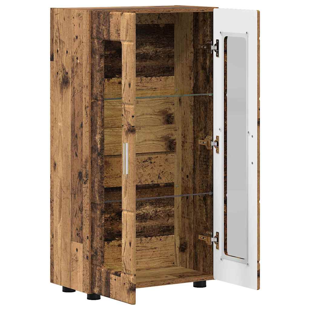 vidaXL Sideboard FLORIN Altholz 55,5 x 29 x 100 cm Holzwerkstoff