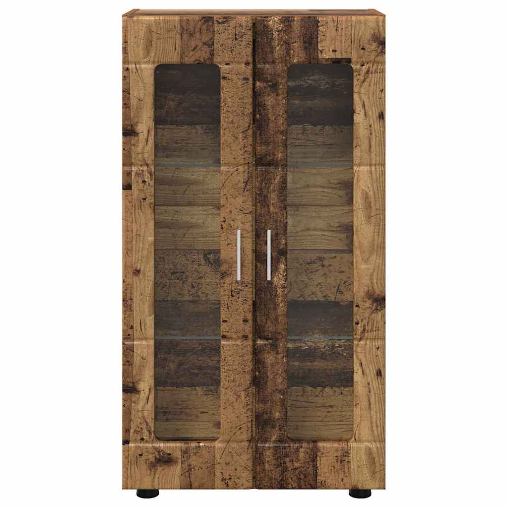vidaXL Sideboard FLORIN Altholz 55,5 x 29 x 100 cm Holzwerkstoff