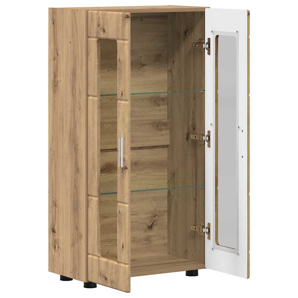 vidaXL Sideboard FLORIN Artisan-Eiche 55,5 x 29 x 100 cm Holzwerkstoff