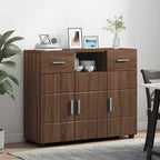vidaXL Holzschrank mit Speicher Braun Eichen-Optik 88,5 x 30,5 x 73 cm