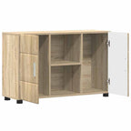vidaXL Sideboard mit Regal FLORIN Sonoma-Eiche 88,5 x 30,5 x 55,5 cm