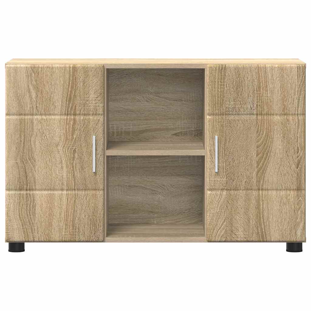 vidaXL Sideboard mit Regal FLORIN Sonoma-Eiche 88,5 x 30,5 x 55,5 cm