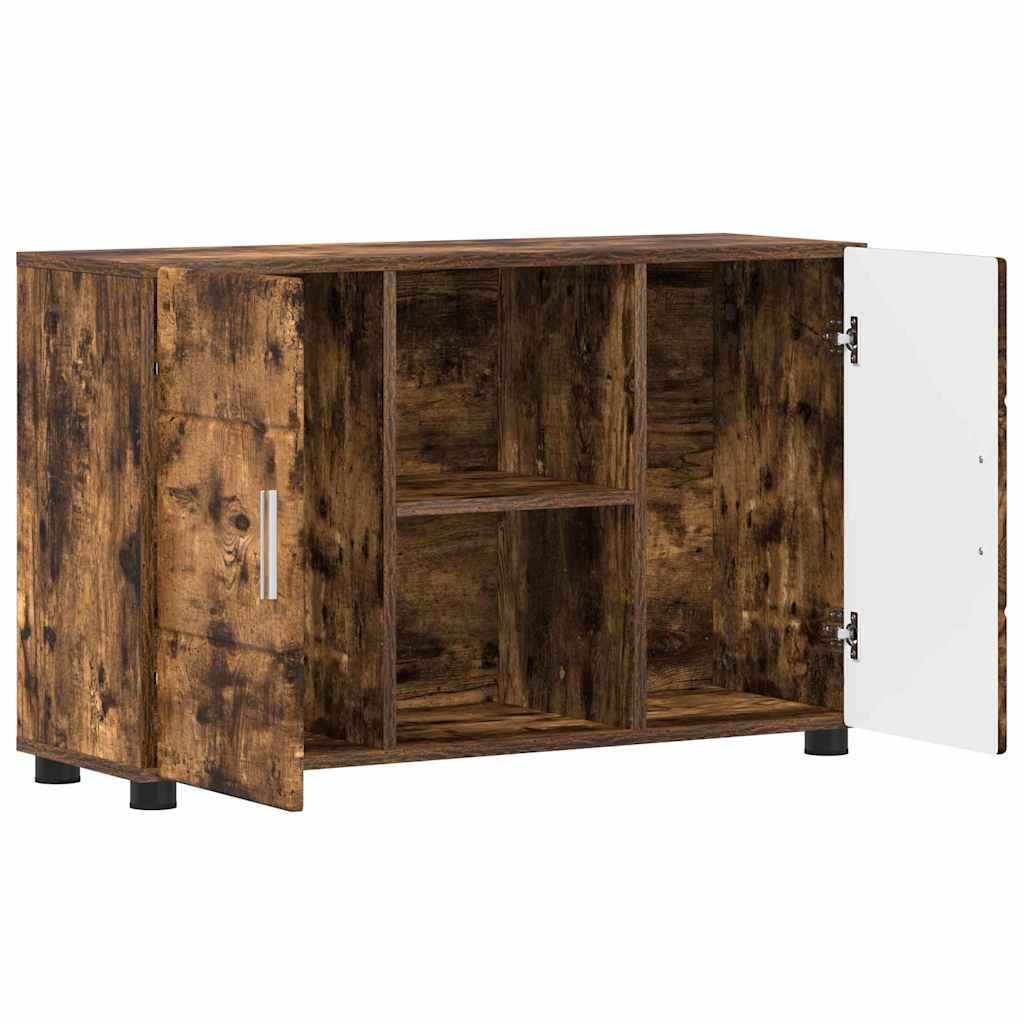 vidaXL Sideboard FLORIN Geräucherte Eiche 88,5 x 30,5 x 55,5 cm