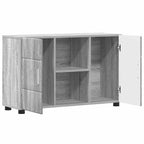 vidaXL Sideboard mit Regal FLORIN Graues Sonoma 88,5 x 30,5 x 55,5 cm