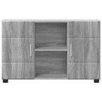 vidaXL Sideboard mit Regal FLORIN Graues Sonoma 88,5 x 30,5 x 55,5 cm