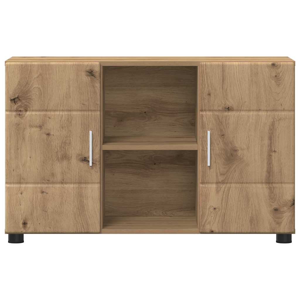 vidaXL Sideboard mit Regal FLORIN Artisan-Eiche 88,5 x 30,5 x 55,5 cm