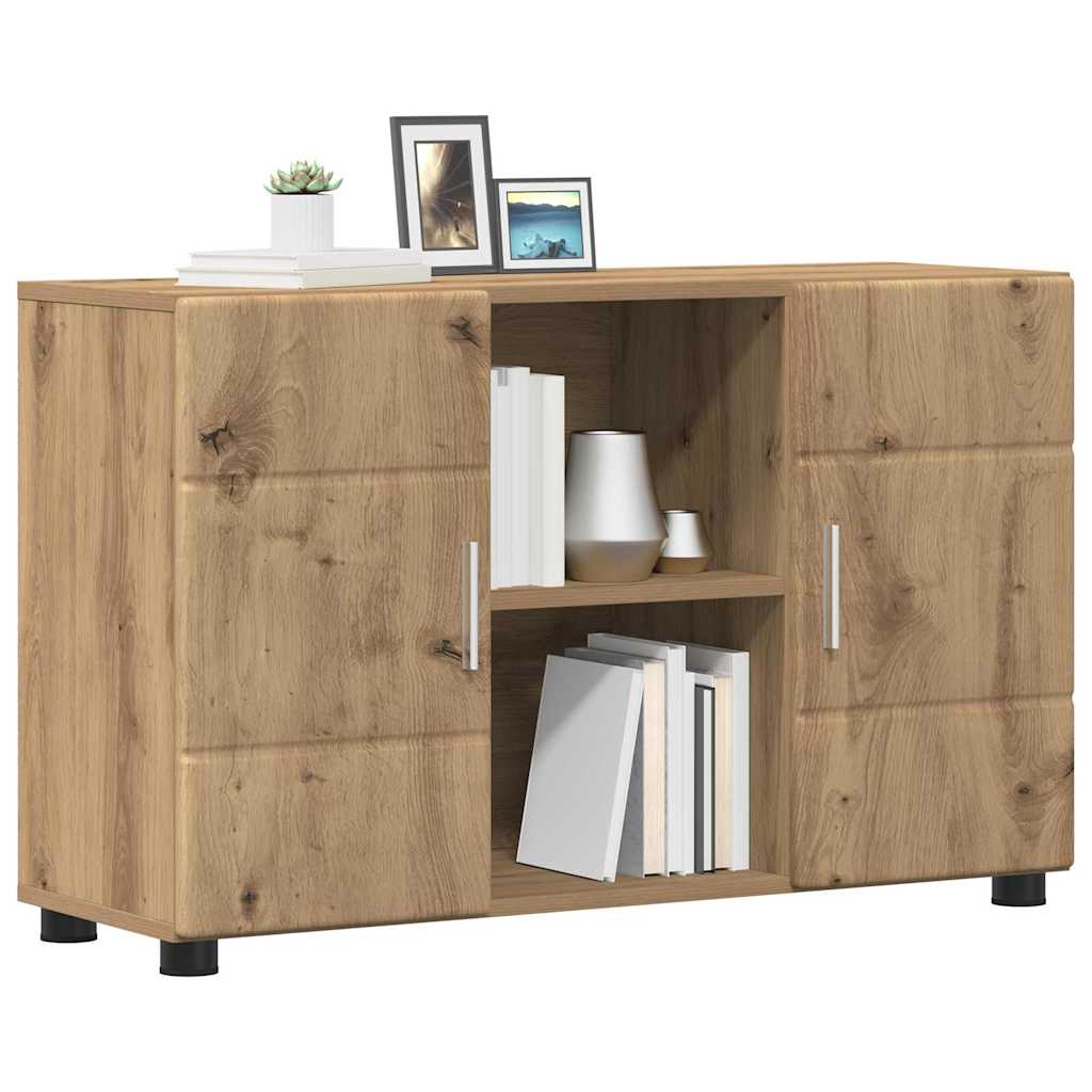 vidaXL Sideboard mit Regal FLORIN Artisan-Eiche 88,5 x 30,5 x 55,5 cm