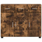 vidaXL Sideboard mit Tür FLORIN Geräucherte Eiche 88,5 x 30,5 x 73 cm
