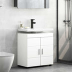vidaXL Badezimmerschrank-Set TULUM Weiß 60 x 34 x 63 cm Holzwerkstoff