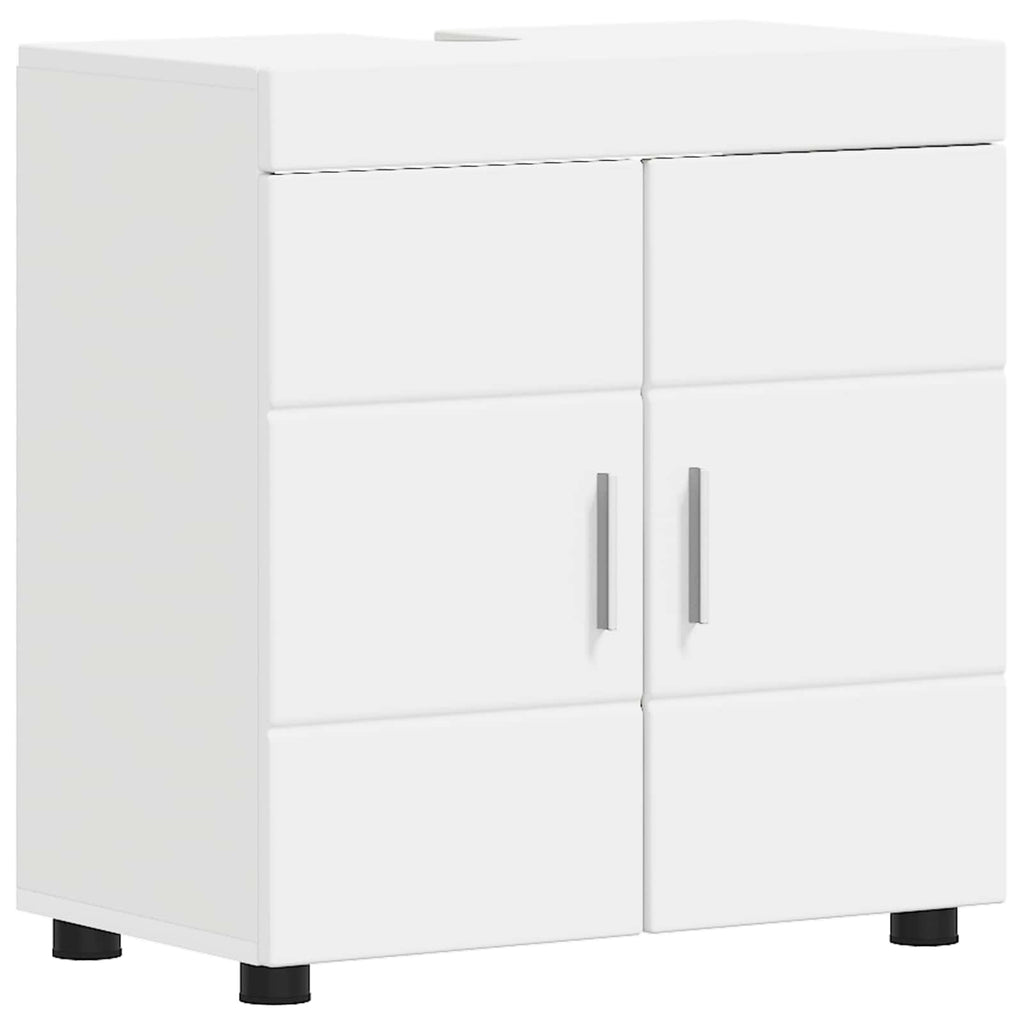 vidaXL Badezimmerschrank-Set TULUM Weiß 60 x 34 x 63 cm Holzwerkstoff