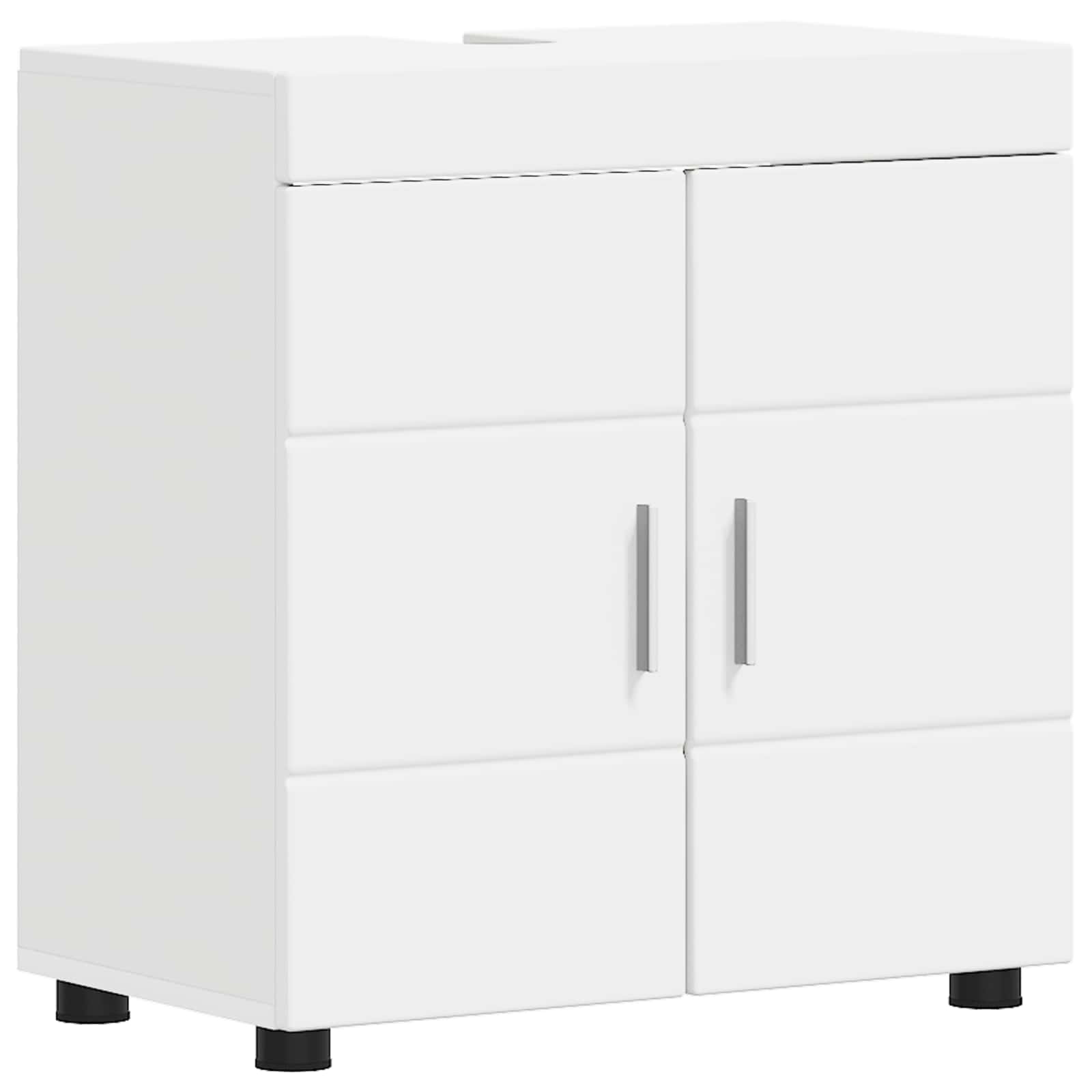 vidaXL Badezimmerschrank-Set TULUM Weiß 60 x 34 x 63 cm Holzwerkstoff