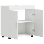 vidaXL Badezimmerschrank-Set TULUM Weiß 60 x 34 x 63 cm Holzwerkstoff