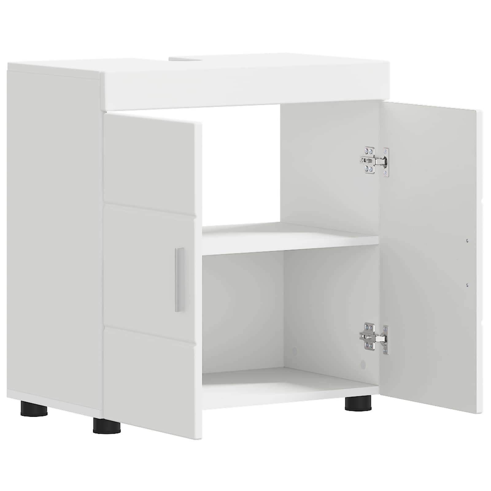 vidaXL Badezimmerschrank-Set TULUM Weiß 60 x 34 x 63 cm Holzwerkstoff