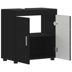 vidaXL Badezimmerschrank-Set TULUM Schwarz 60 x 34 x 63 cm