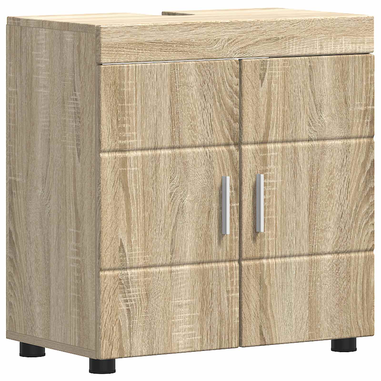 vidaXL Badezimmerschrank-Set TULUM Sonoma-Eiche 60 x 34 x 63 cm