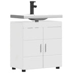 vidaXL Badezimmerschrank-Set TULUM Hochglanz Weiß 60 x 34 x 63 cm