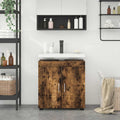 vidaXL Badezimmerschrank-Set TULUM Geräucherte Eiche 60 x 34 x 63 cm