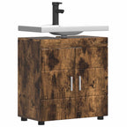 vidaXL Badezimmerschrank-Set TULUM Geräucherte Eiche 60 x 34 x 63 cm