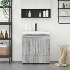 vidaXL Badezimmerschrank-Set TULUM Graues Sonoma 60 x 34 x 63 cm