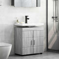 vidaXL Badezimmerschrank-Set TULUM Graues Sonoma 60 x 34 x 63 cm
