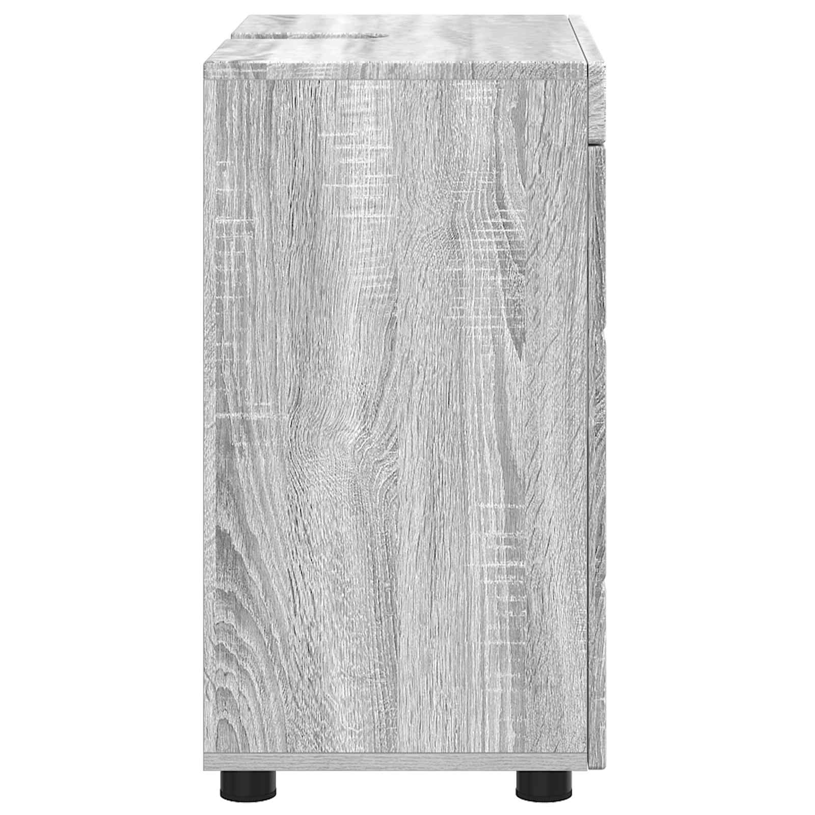 vidaXL Badezimmerschrank-Set TULUM Graues Sonoma 60 x 34 x 63 cm