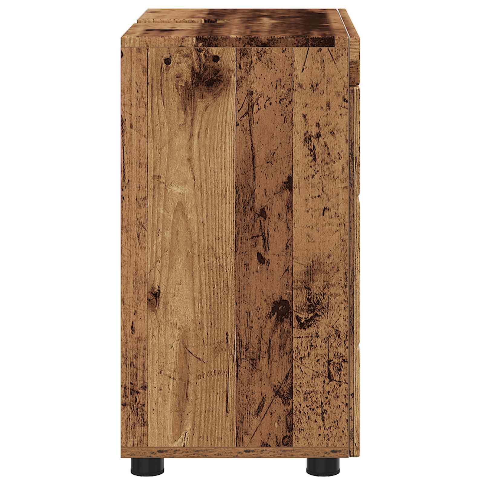 vidaXL Badezimmerschrank-Set TULUM Altholz 60 x 34 x 63 cm