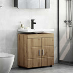 vidaXL Badezimmerschrank-Set TULUM Artisan-Eiche 60 x 34 x 63 cm