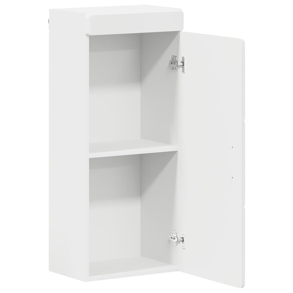 vidaXL Badezimmer-Wandschrank mit Regal TULUM Weiß 37 x 24,5 x 86 cm
