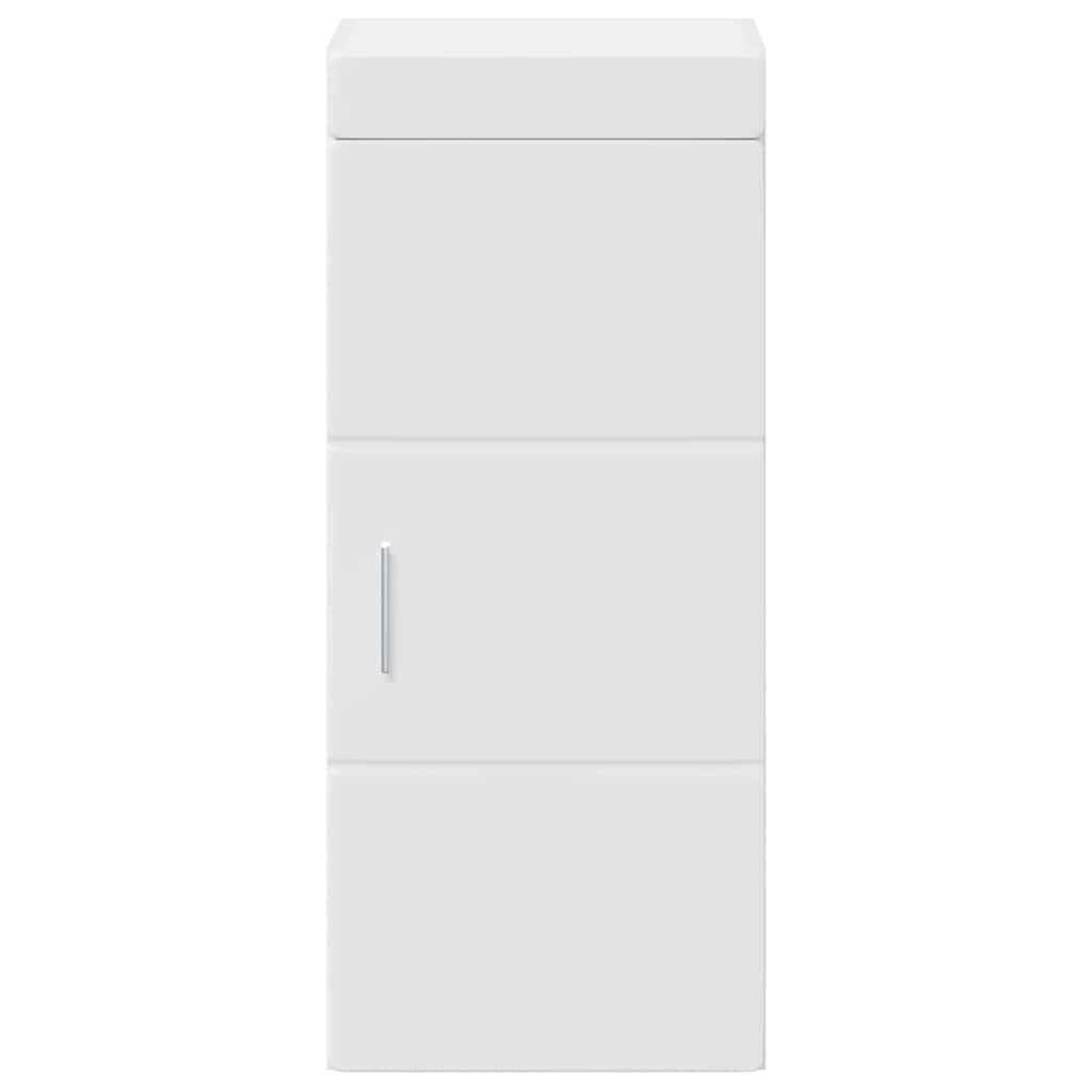 vidaXL Badezimmer-Wandschrank mit Regal TULUM Weiß 37 x 24,5 x 86 cm