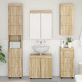 vidaXL Badezimmer-Wandschrank TULUM Sonoma-Eiche 37 x 24,5 x 86 cm
