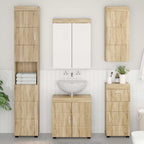 vidaXL Badezimmer-Wandschrank TULUM Sonoma-Eiche 37 x 24,5 x 86 cm