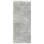 vidaXL Badezimmer-Wandschrank TULUM Beton Grau 37 x 24,5 x 86 cm