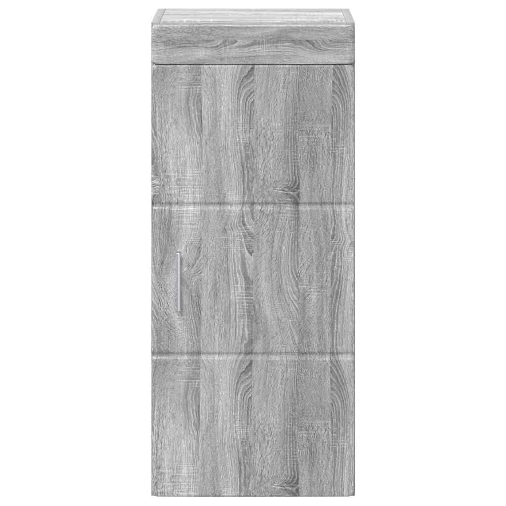 vidaXL Badezimmer-Wandschrank TULUM Graues Sonoma 37 x 24,5 x 86 cm