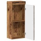 vidaXL Badezimmer-Wandschrank mit Tür TULUM Altholz 37 x 24,5 x 86 cm