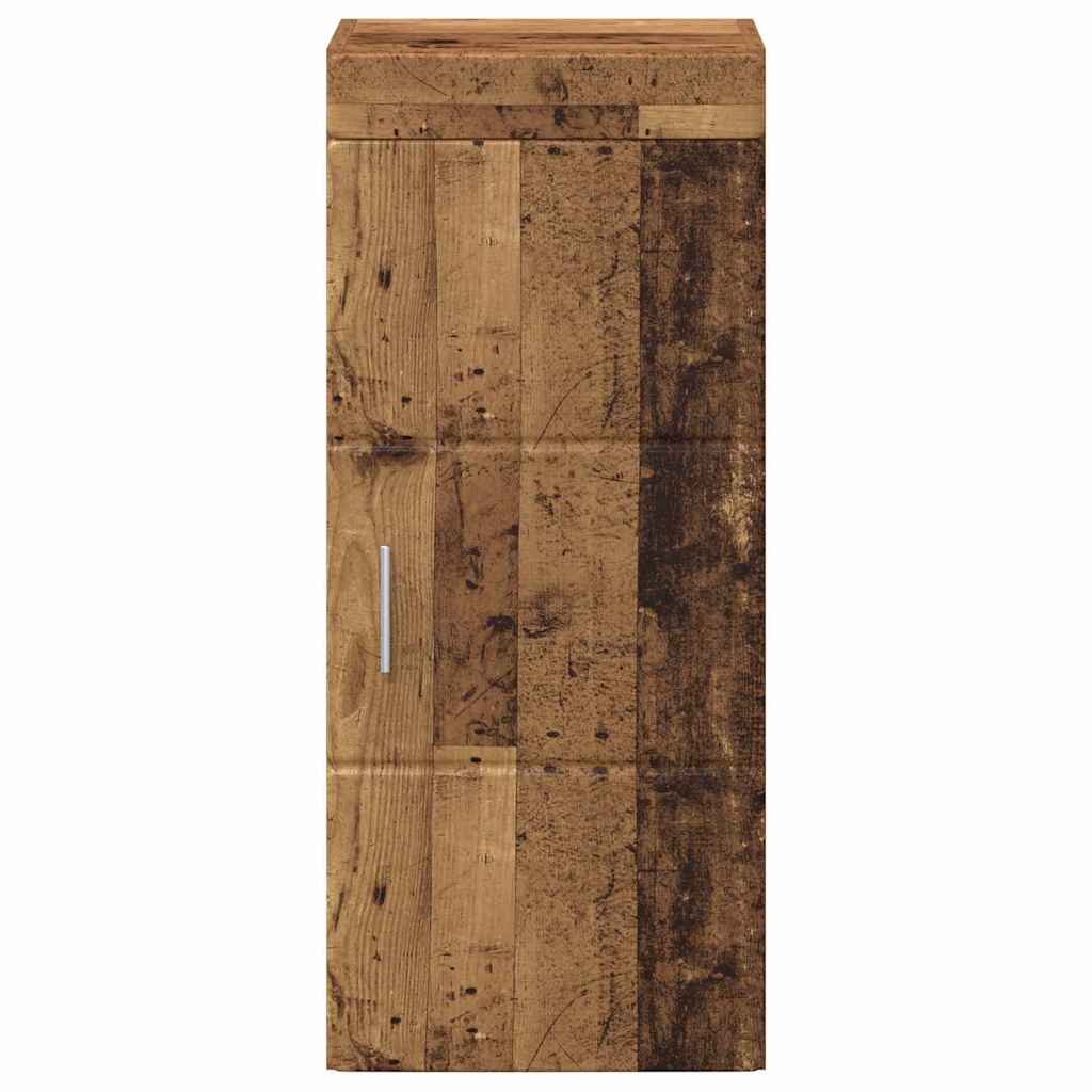 vidaXL Badezimmer-Wandschrank mit Tür TULUM Altholz 37 x 24,5 x 86 cm