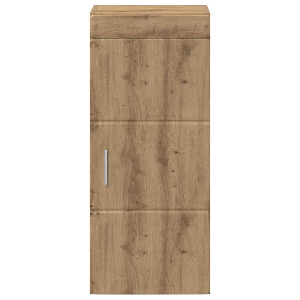 vidaXL Badezimmer-Wandschrank TULUM Artisan-Eiche 37 x 24,5 x 86 cm