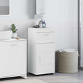 vidaXL Badezimmerschrank-Set mit Speicher TULUM Weiß 37 x 31,5 x 82 cm
