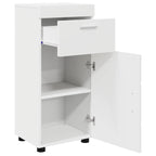vidaXL Badezimmerschrank-Set mit Speicher TULUM Weiß 37 x 31,5 x 82 cm