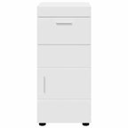 vidaXL Badezimmerschrank-Set mit Speicher TULUM Weiß 37 x 31,5 x 82 cm