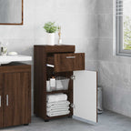 vidaXL Badezimmerschrank-Set TULUM Braun Eichen-Optik Holzwerkstoff