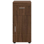 vidaXL Badezimmerschrank-Set TULUM Braun Eichen-Optik Holzwerkstoff