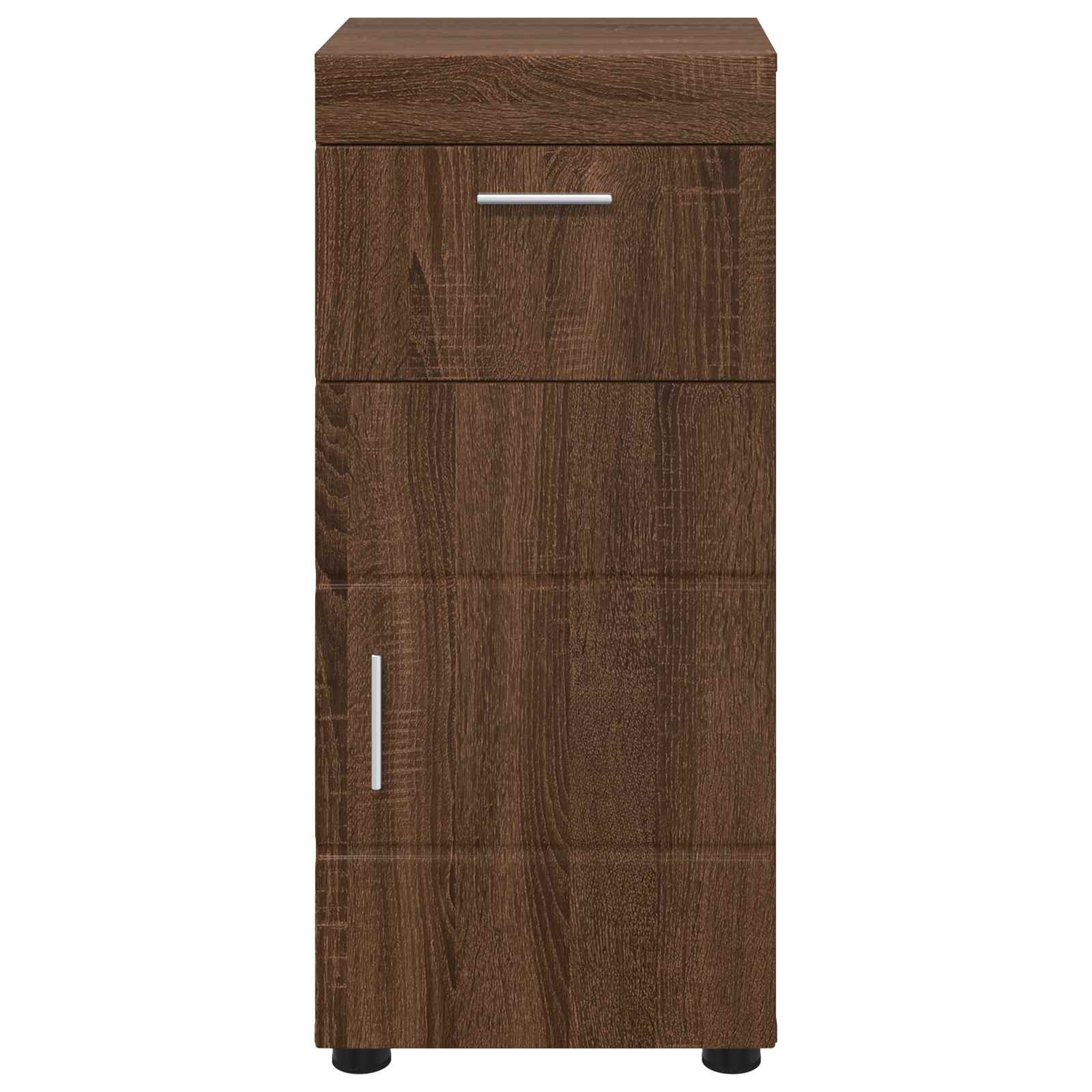 vidaXL Badezimmerschrank-Set TULUM Braun Eichen-Optik Holzwerkstoff