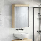 vidaXL Badezimmerspiegelschrank TULUM Sonoma-Eiche 60 x 16,5 x 78 cm