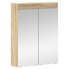 vidaXL Badezimmerspiegelschrank TULUM Sonoma-Eiche 60 x 16,5 x 78 cm