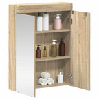 vidaXL Badezimmerspiegelschrank TULUM Sonoma-Eiche 60 x 16,5 x 78 cm