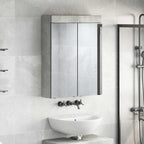 vidaXL Badezimmerspiegelschrank TULUM Beton Grau 60 x 16,5 x 78 cm
